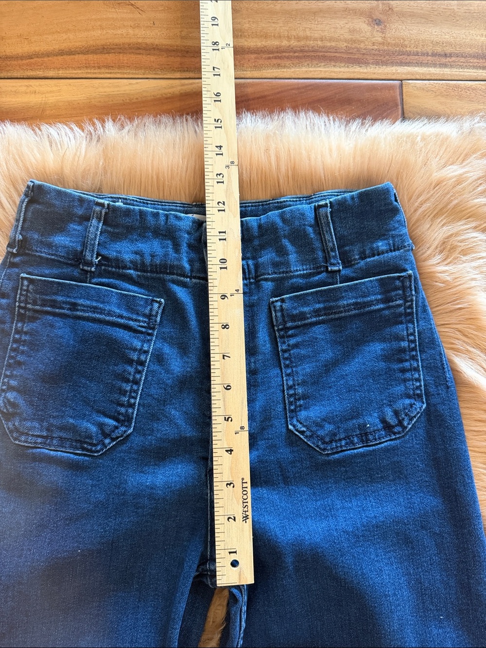 Anthropologie Maeve The Collette Denim Cropped Wide-Leg Jeans Sz 27 - Picture 4 of 12